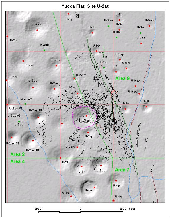 Surface Effects Map of Site U-2at
