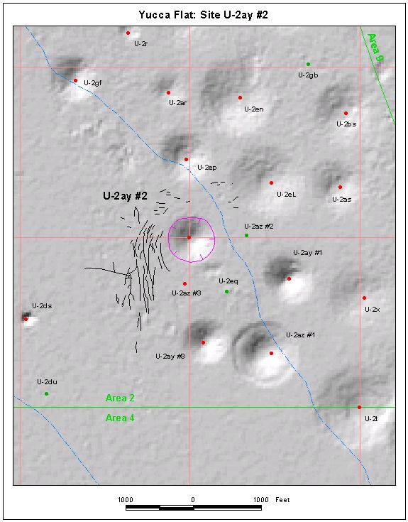 Surface Effects Map of Site U-2ay #2
