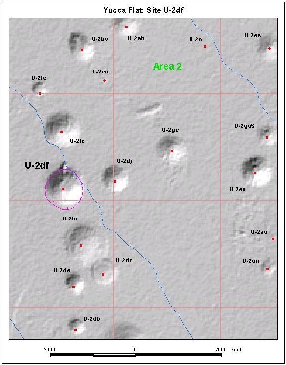 Surface Effects Map of Site U-2df
