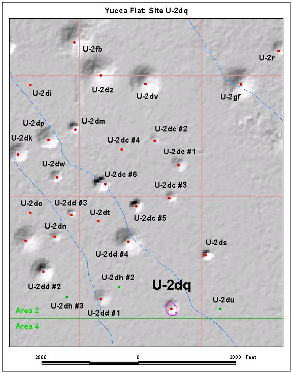 Surface Effects Map of Site U-2dq