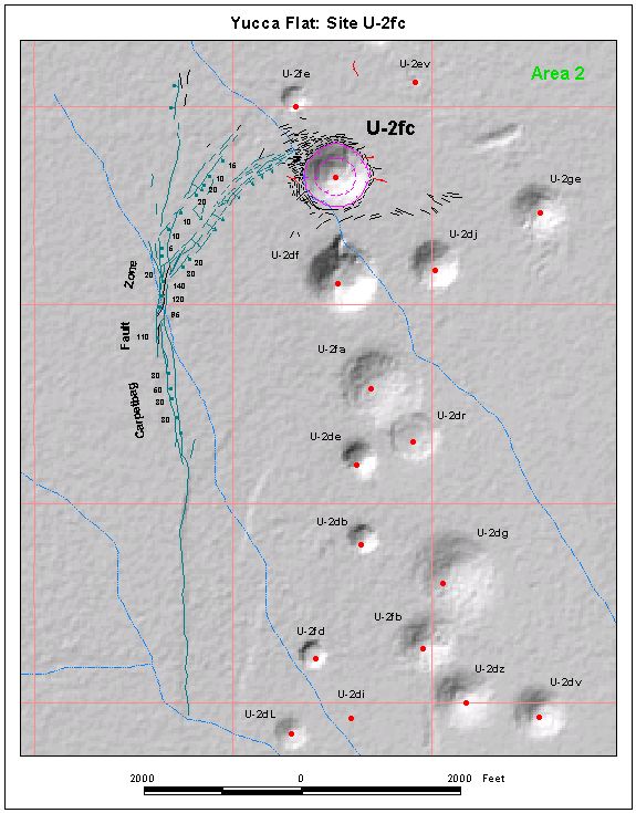 Surface Effects Map of Site U-2fc