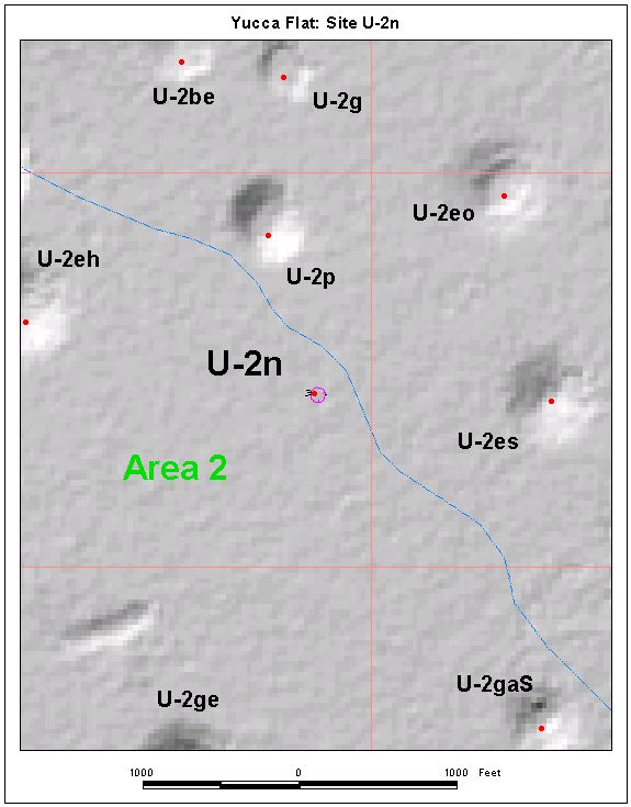 Surface Effects Map of Site U-2n
