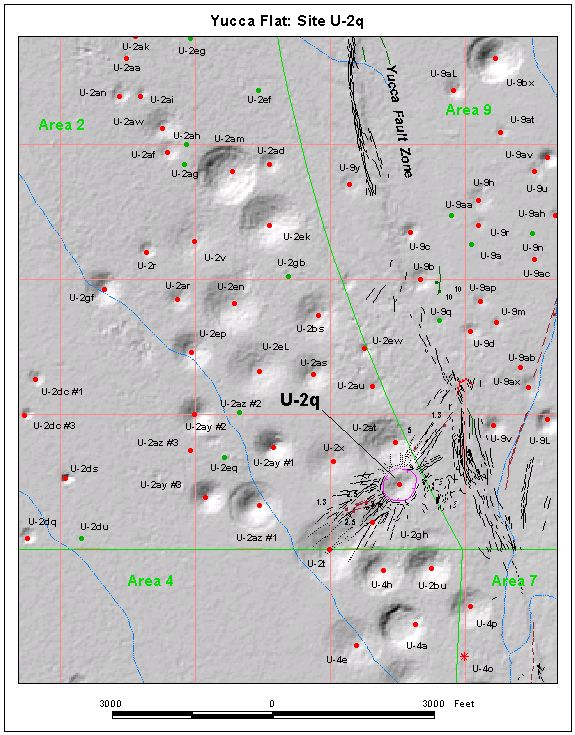 Surface Effects Map of Site U-2q