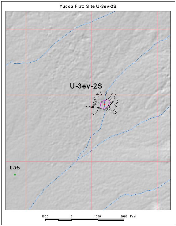 Surface Effects Map of Site U-3ev-2S