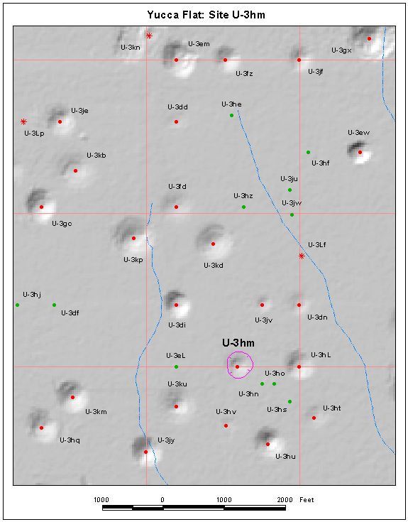 Surface Effects Map of Site U-3hm