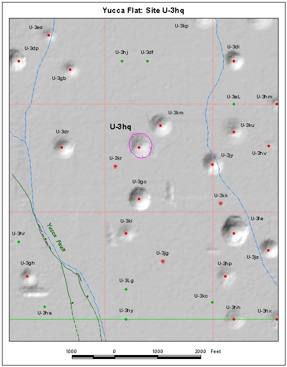 Surface Effects Map of Site U-3hq