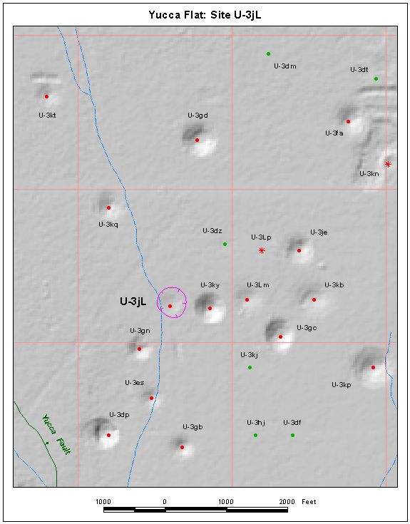 Surface Effects Map of Site U-3jL