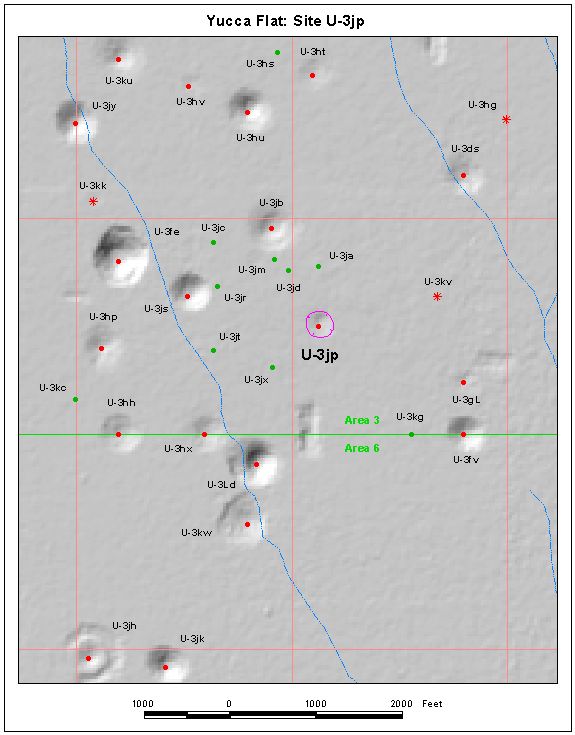 Surface Effects Map of Site U-3jp