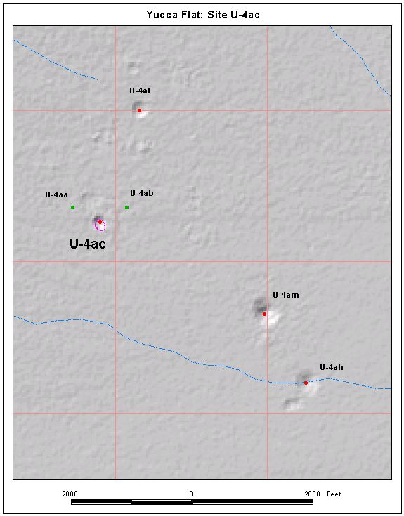 Surface Effects Map of Site U-4ac