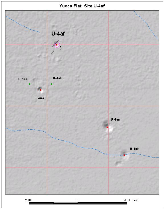 Surface Effects Map of Site U-4af