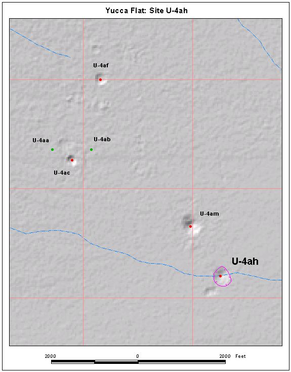 Surface Effects Map of Site U-4ah
