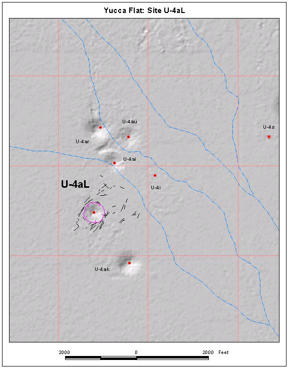 Surface Effects Map of Site U-4aL