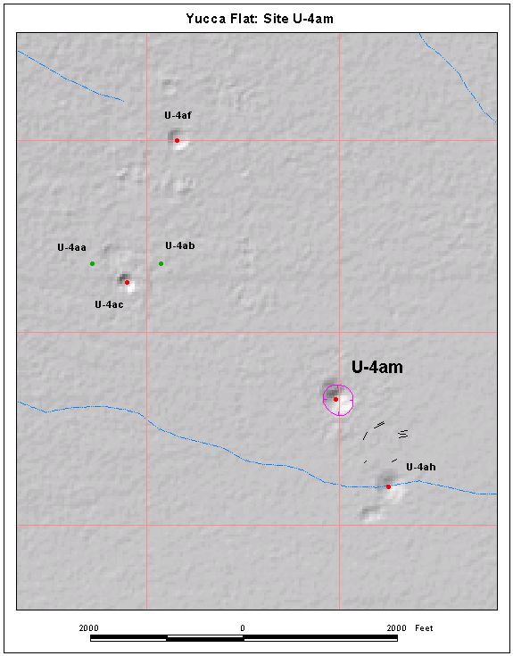 Surface Effects Map of Site U-4am