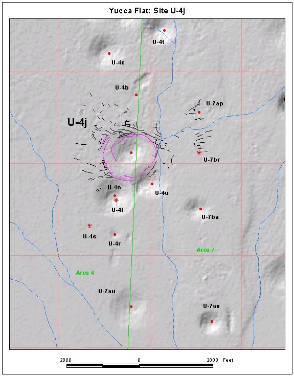 Surface Effects Map of Site U-4j