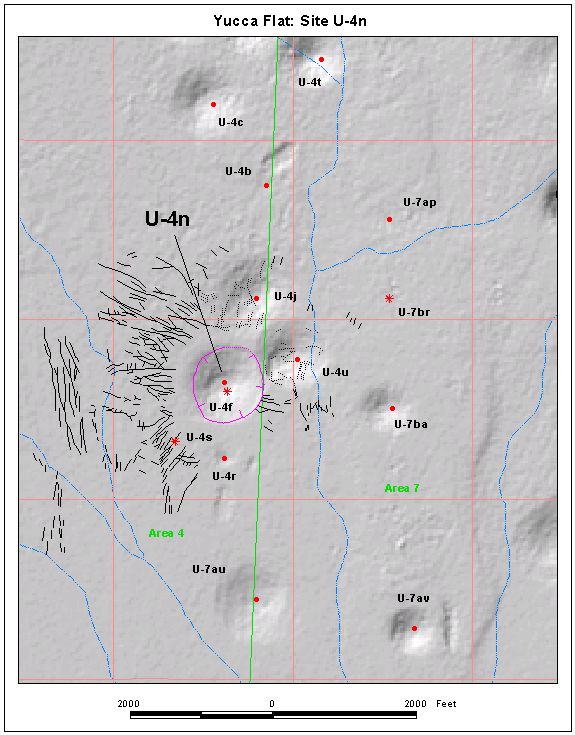 Surface Effects Map of Site U-4n