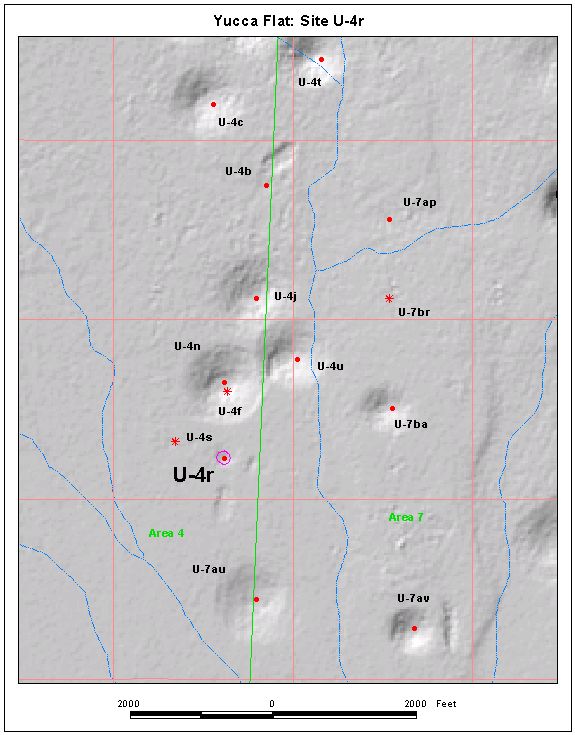 Surface Effects Map of Site U-4r