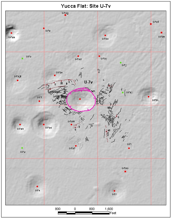 Surface Effects Map of Site U-7v