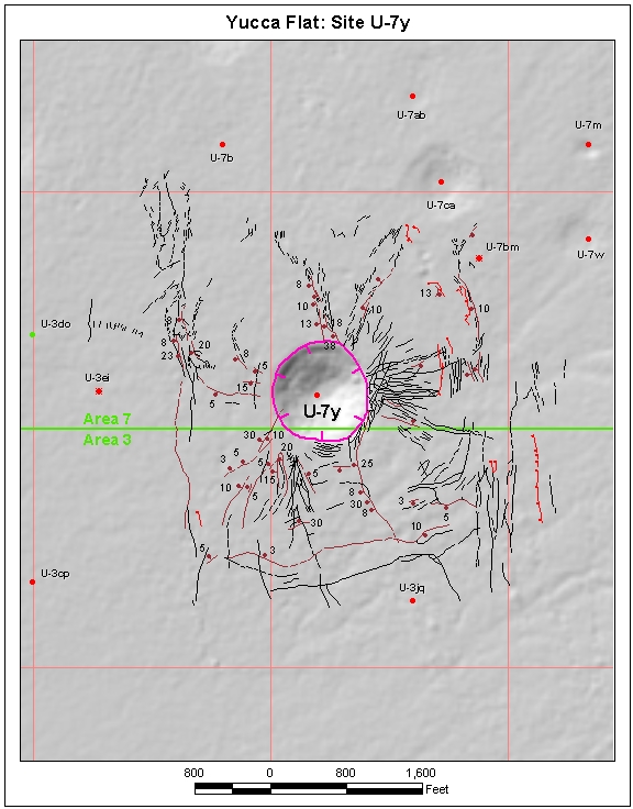 Surface Effects Map of Site U-7y