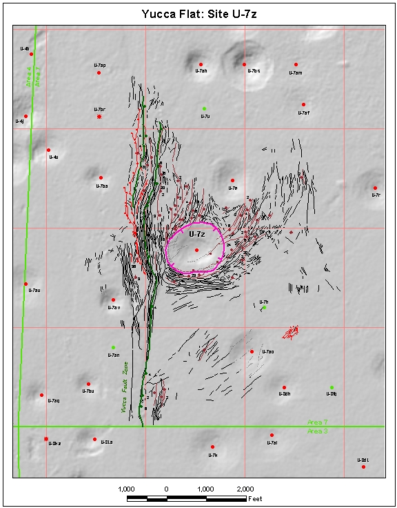 Surface Effects Map of Site U-7z