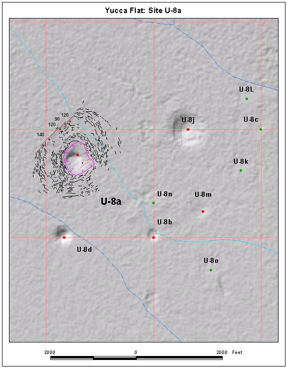 Surface Effects Map of Site U-8a