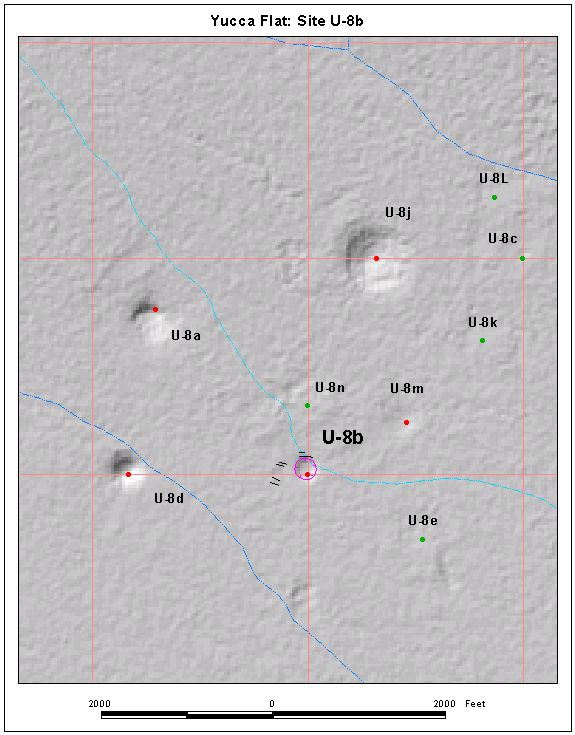 Surface Effects Map of Site U-8b