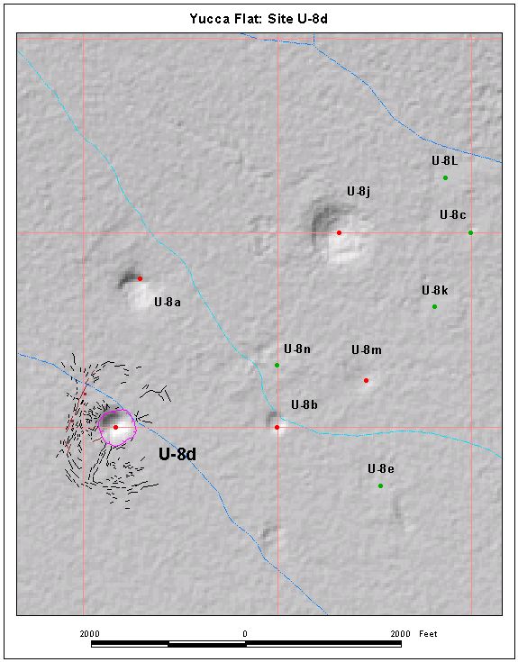 Surface Effects Map of Site U-8d