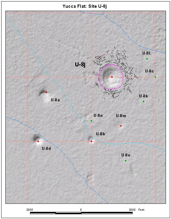 Surface Effects Map of Site U-8j