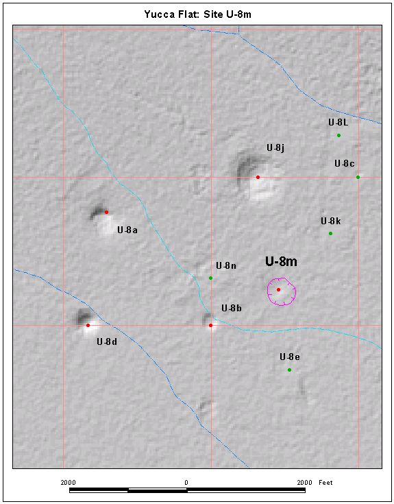 Surface Effects Map of Site U-8m