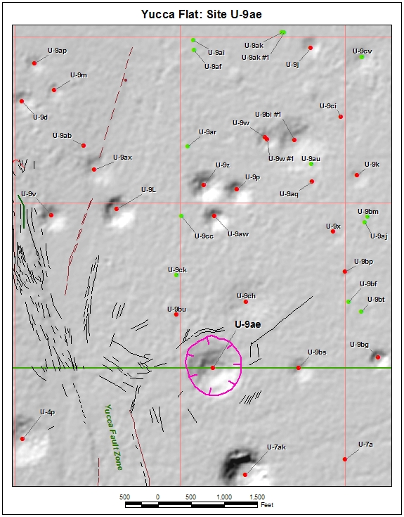 Surface Effects Map of Site U-9ae