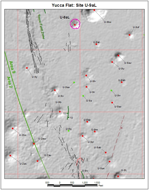Surface Effects Map of Site U-9aL