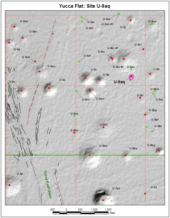 Surface Effects Map of Site U-9aq
