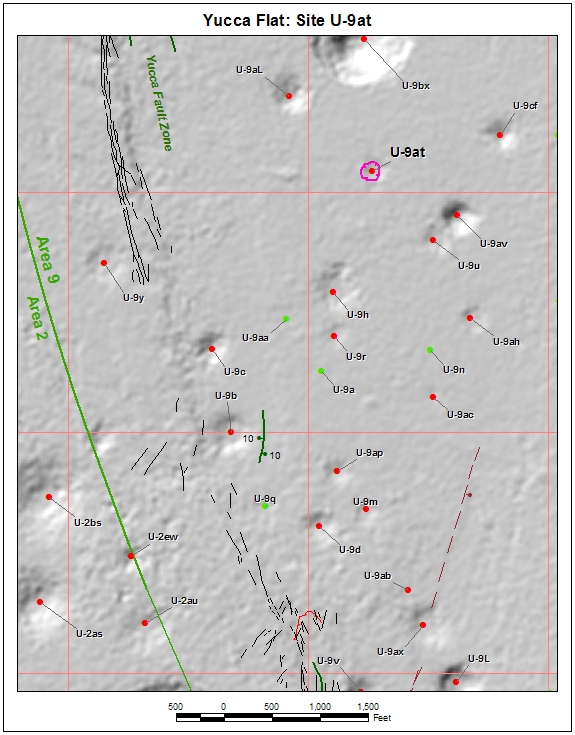 Surface Effects Map of Site U-9at