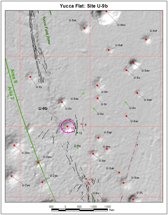 Surface Effects Map of Site U-9b