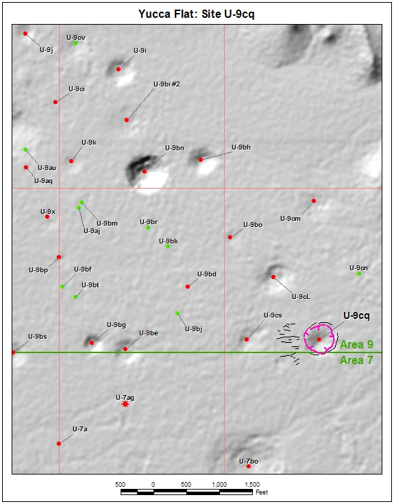 Surface Effects Map of Site U-9cq