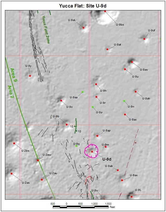 Surface Effects Map of Site U-9d