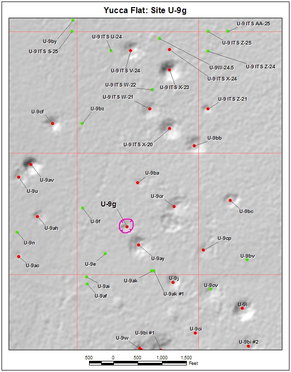 Surface Effects Map of Site U-9g