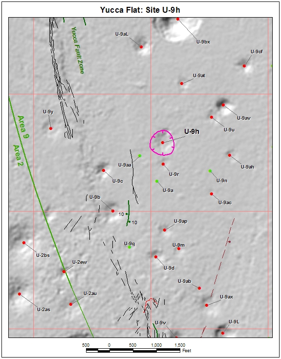 Surface Effects Map of Site U-9h
