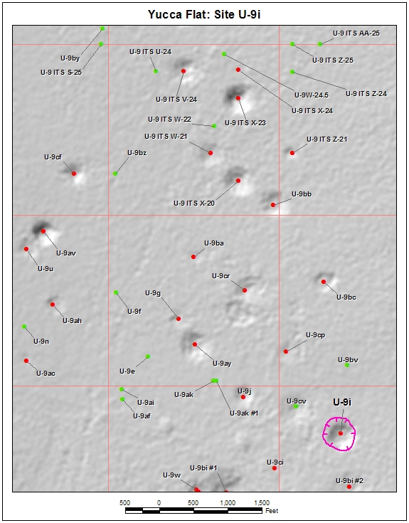 Surface Effects Map of Site U-9i