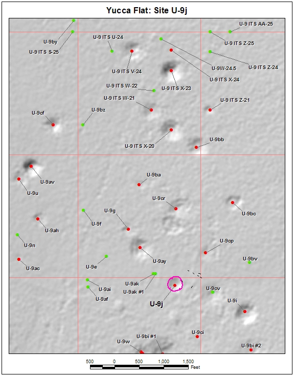 Surface Effects Map of Site U-9j