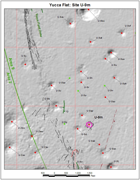 Surface Effects Map of Site U-9m