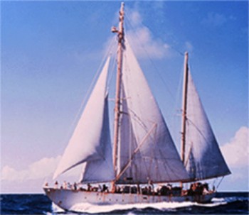 Image shows the Research Vessel ATLANTIS, which was used during the Continental Margin Program.