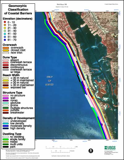 Coastal Classification Map for Bird Keys NE