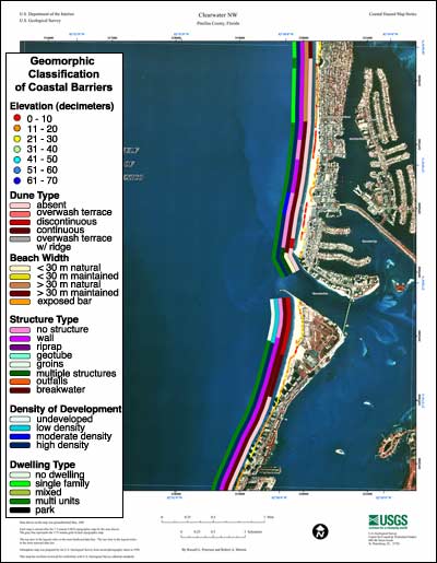 Coastal Classification Map for Clearwater NW