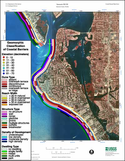 Coastal Classification Map for Sarasota SW/SE