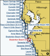 index map, Bradenton Beach SE selected