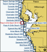 index map, Pass-A-Grille Beach OE W NE selected