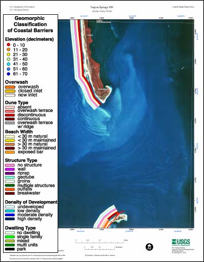 Coastal Classification Map for Tarpon Springs SW