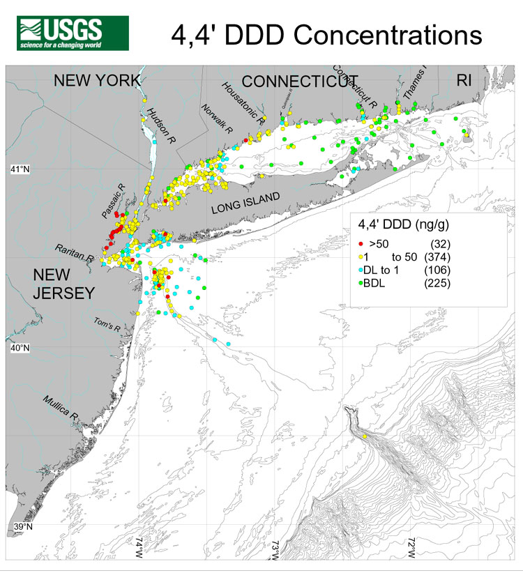 4,4' DDD Concentrations