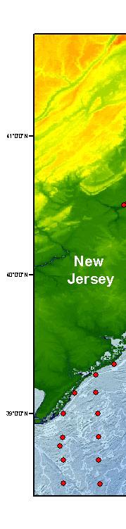 Long Island Sound and New York Bight map with bathymetry.