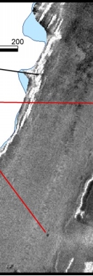 Figure 4. Sidescan-sonar image of part of Iceberg Canyon.